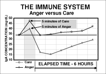 Effects of anger and care on salivary IgA concentrations